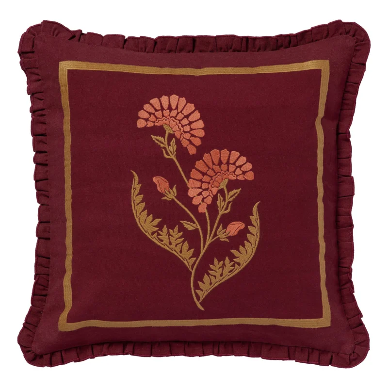 Palais Kissen Carry Bordeaux & Karamell