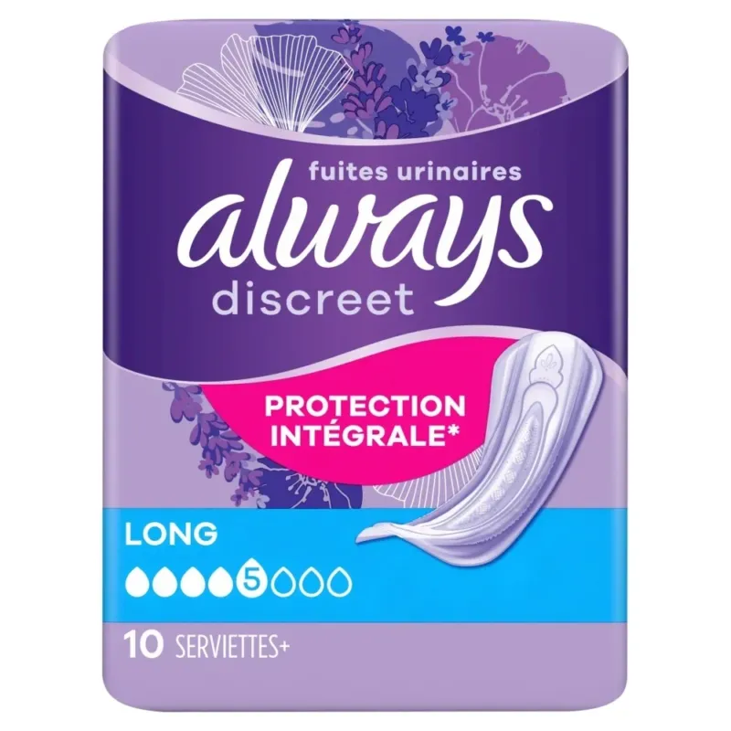 Always Discreet Verband Voor Urineverlies - Plus Long - 10 stuks
