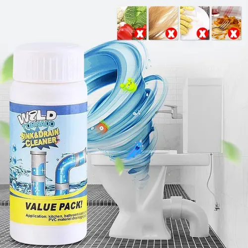 Abflussreiniger für Rohre Toiletten - Verstopfungen lösen 100g