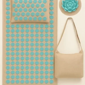 Acupressure Mat Set Eco-Friendly Pain Relief with Pillow and Carry Bag - Product showcase