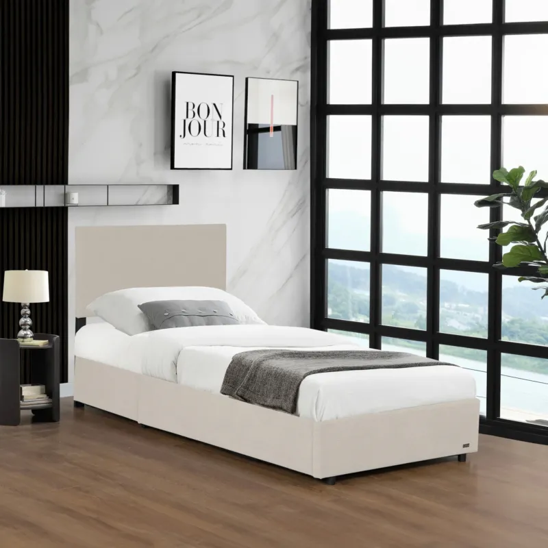 Polsterbett Juva Cord mit Lattenrost Corium