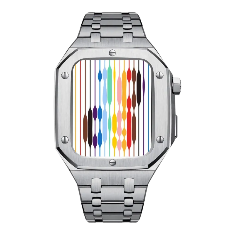 Apple Watch Case Stainless Steel Protective Cover 44mm - Product showcase