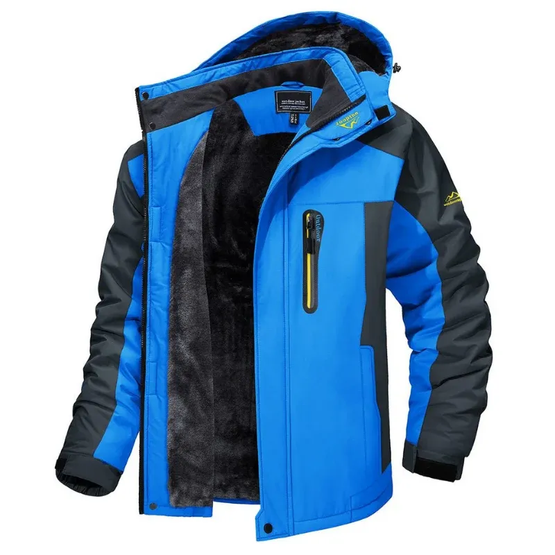 Mens Winter Parka Waterproof Fleece Lined Heavy Duty Jacket - Product example