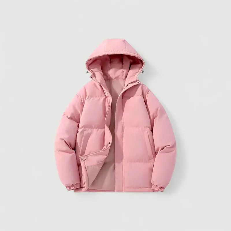 Womens Quilted Puffer Jacket Hooded Winter Coat Design - Product showcase