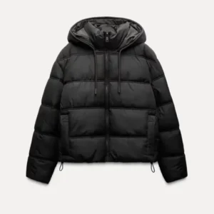 Winter Puffer Jacket Quilted Hooded Design - Product showcase