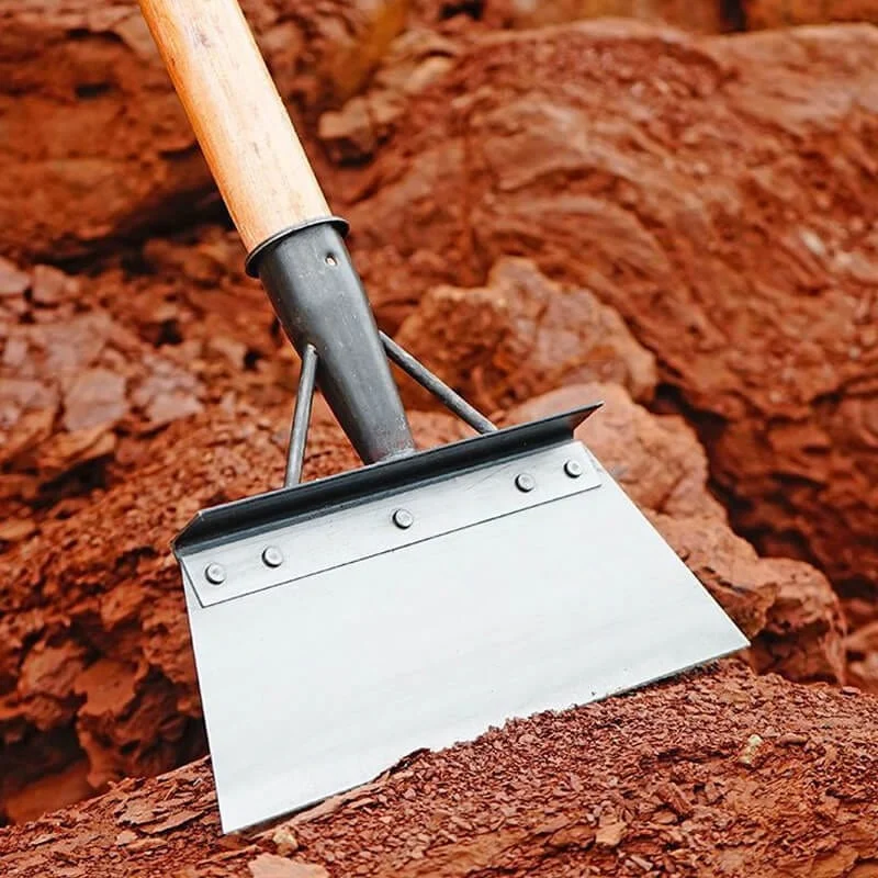 Ergonomic Garden Shovel Stainless Steel Blade with Wooden Handle - Product showcase