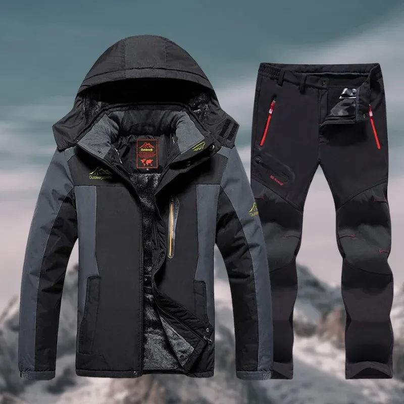 Winter Sports Set Waterproof Insulated Jacket and Pants - Product showcase