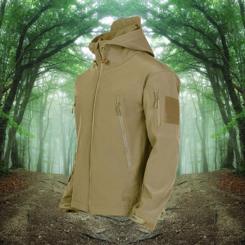 Tactical Outdoor Jacket Weather Resistant Softshell Design - Product showcase