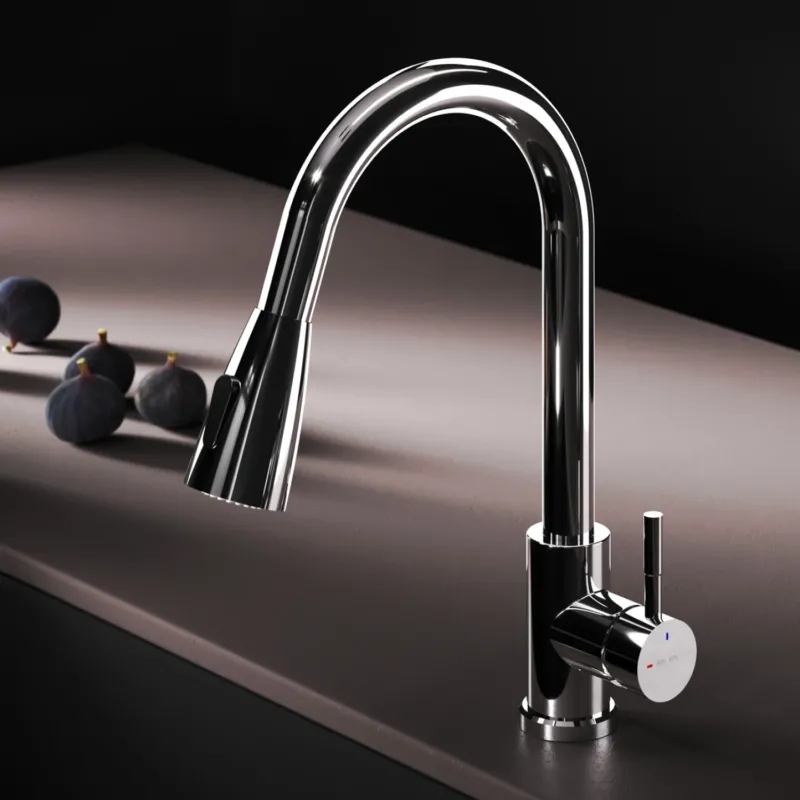 Küchenarmatur X-Joy S mit schwenkbarem, ausziehbarem Auslauf und 2 Strahlarten – F85B07500