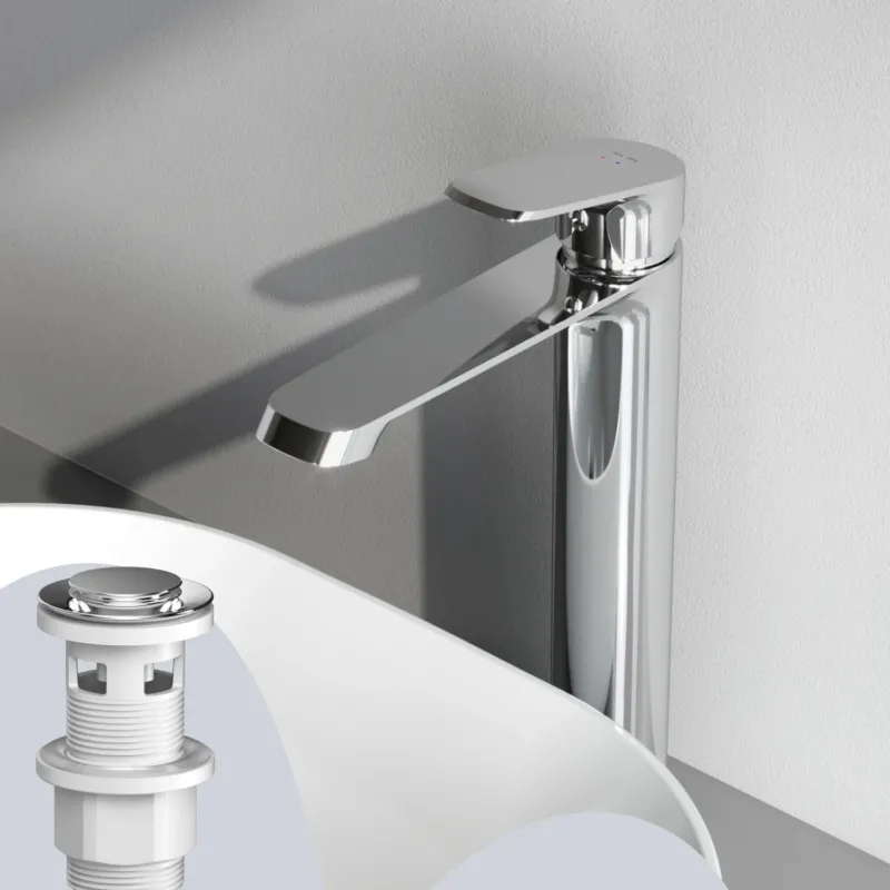 Hohe Waschtischarmatur Func mit Klick-Ablaufgarnitur – F8F92200
