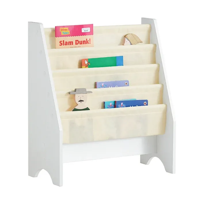 SoBuy | Kinderbücherregal | Hängefächerregal | Zeitungsständer | FRG225-W