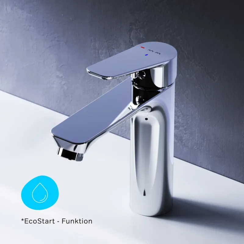 Waschtischarmatur Hit mit EcoStart, Chrom – FTA02800