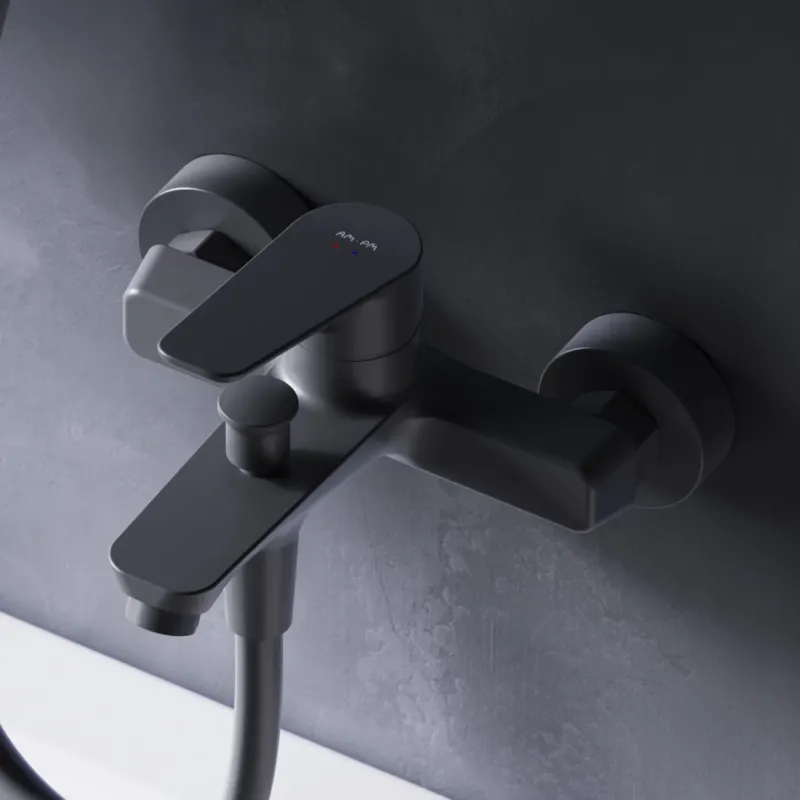 FTA10022 Wannenarmatur Hit Mischbatterie Badewanne Wasserhahn Bad, Schwarz ampm-store.de