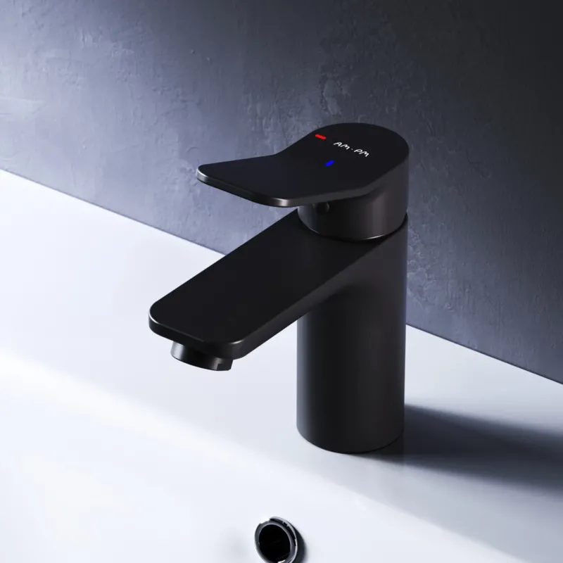 Waschtischarmatur X-Joy mit EcoStart, Schwarz – FXA02822