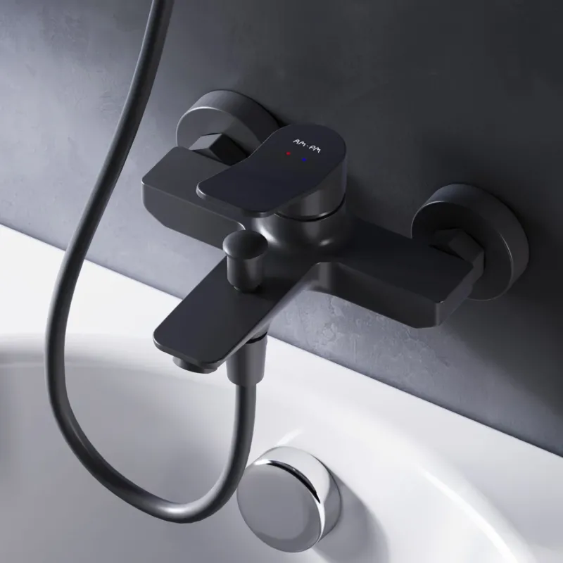 FXA10022 Wannenarmatur X-Joy Mischbatterie Badewanne Wasserhahn Bad, Schwarz ampm-store.de