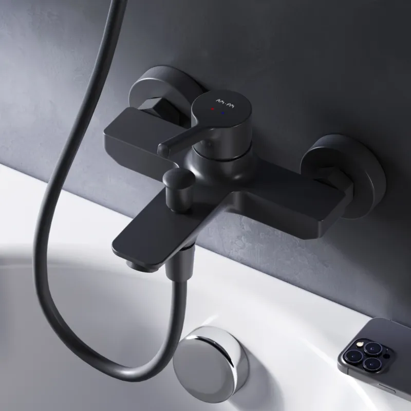 FXB10022 Wannenarmatur X-Joy S Mischbatterie Badewanne Wasserhahn Bad, Schwarz ampm-store.de