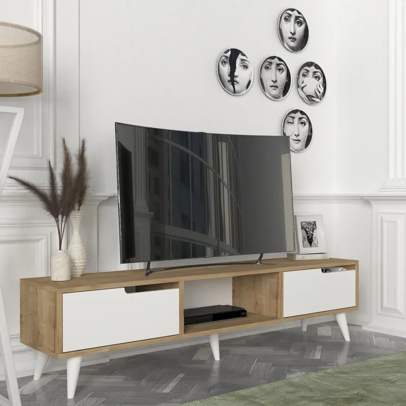 Fernsehschrank Kullila 160x35x40 cm [en.casa]