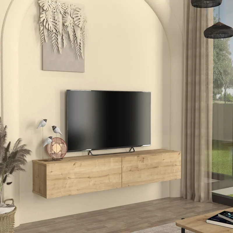 TV-Lowboard hängend Nolven [en.casa]