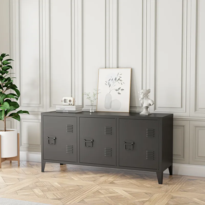 Fernsehschrank Kotka mit Türen [en.casa] - premiumXL
