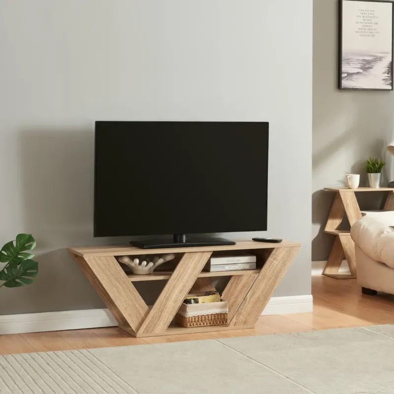 Fernsehtisch Nome 110x30x40cm Eicheoptik [en.casa] - premiumXL