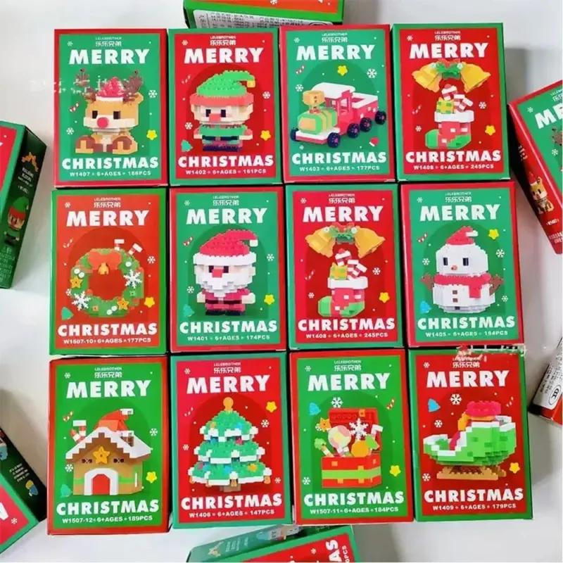 Christmas Building Blocks Set Mini Santa Claus Construction Toy - Product detail 4