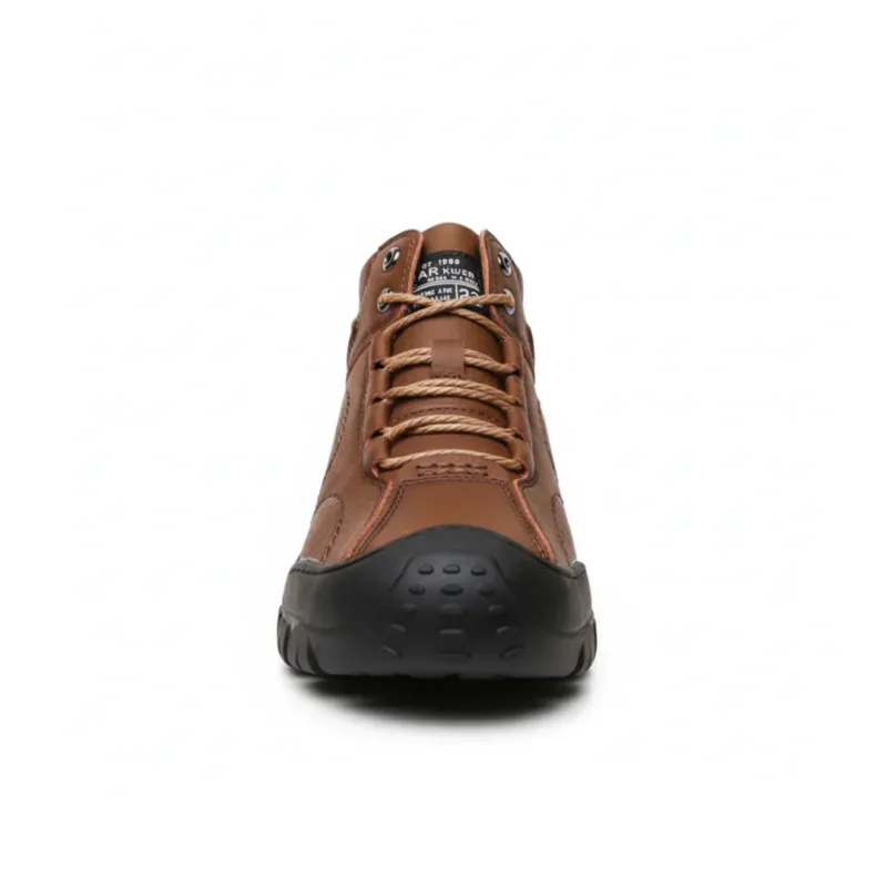 Mens Winter Walking Boots Warm Lined Non-Slip Vegan Leather - Product example