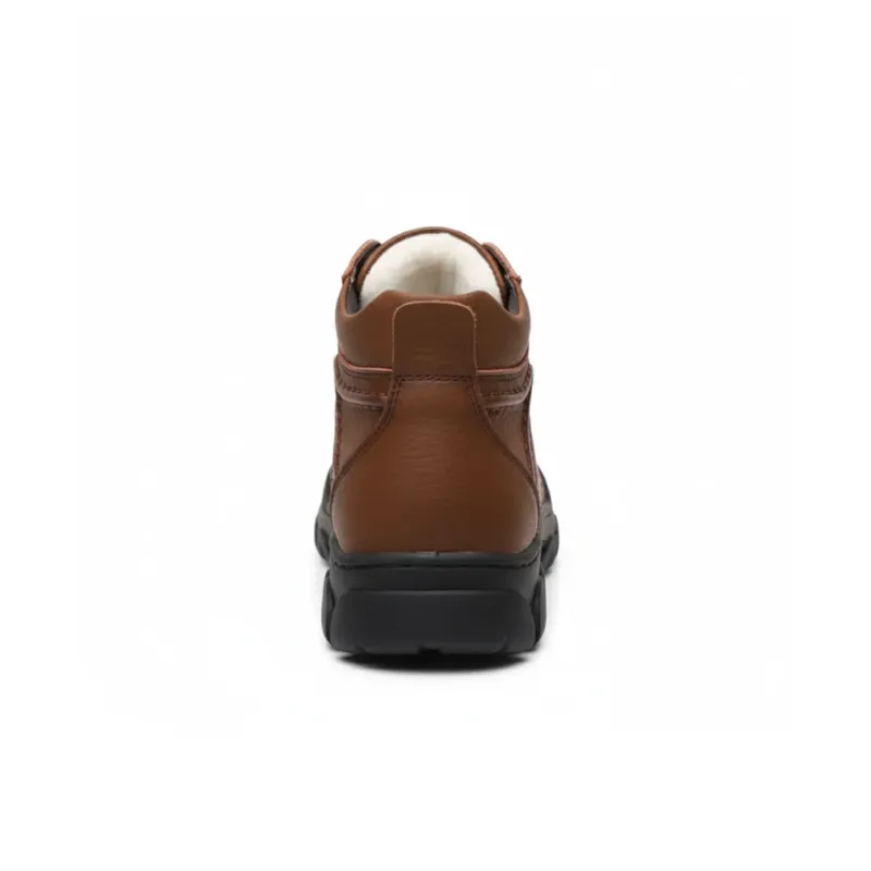 Mens Winter Walking Boots Warm Lined Non-Slip Vegan Leather - Product detail 4