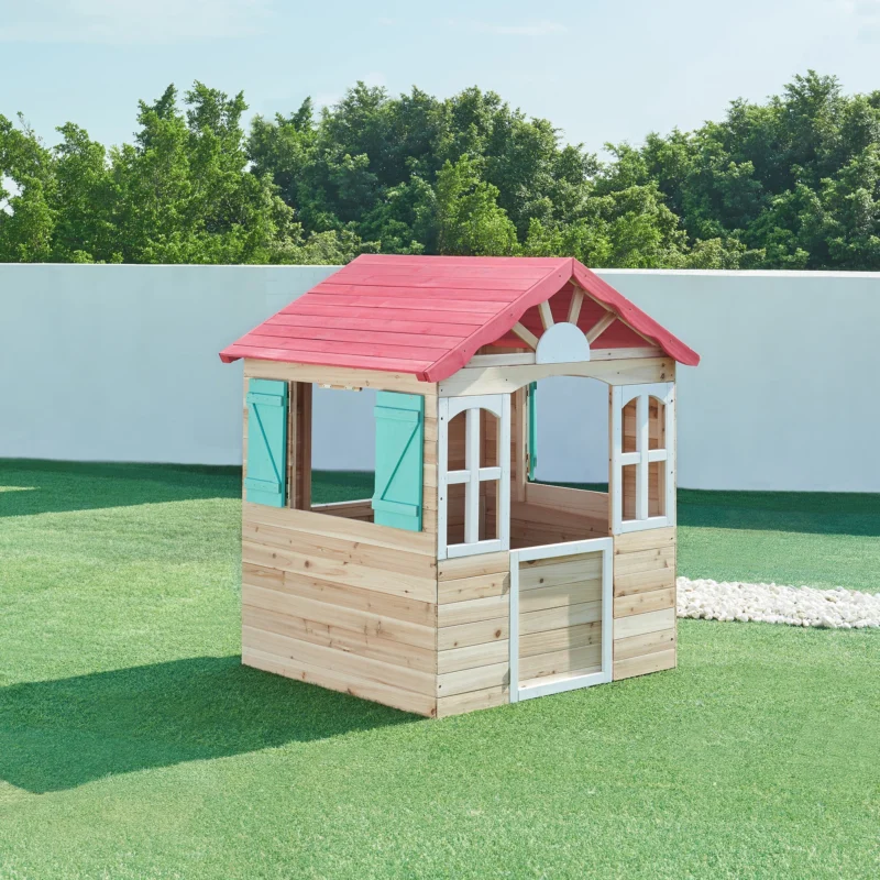 Kinderspielhaus Lulä Spielhütte 130x115x101 cm Holz [casa.pro]