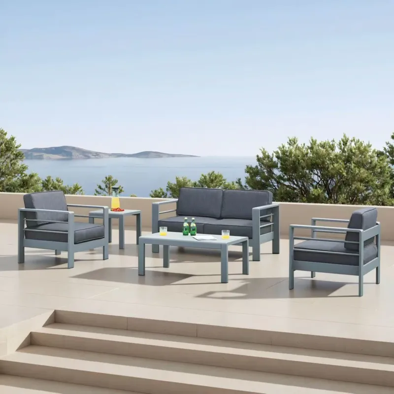 Gartenmöbelset Avise 5-tlg. Aluminium [casa.pro]