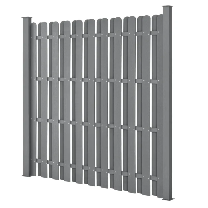 WPC Gartenzaun 185x193 cm [neu.holz] - premiumXL