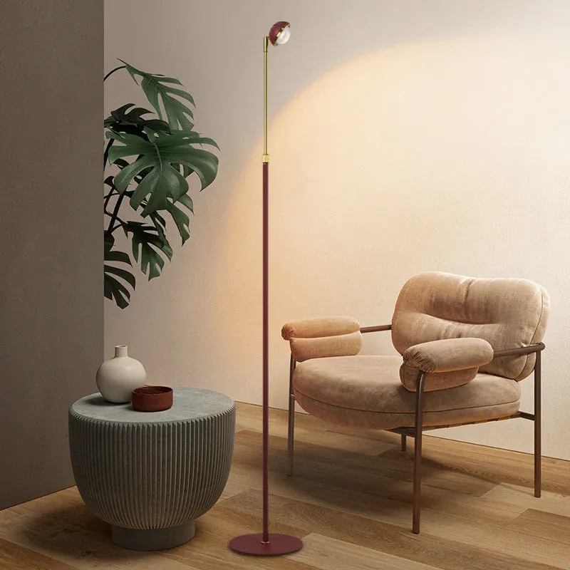 Modern LED Floor Lamp Adjustable Height Black Metal Design - Product detail 4