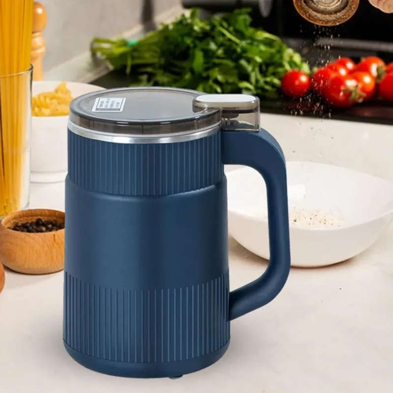 Electric Grain Mill Compact Fresh Flour Grinder with Ribbed Design - Product showcase