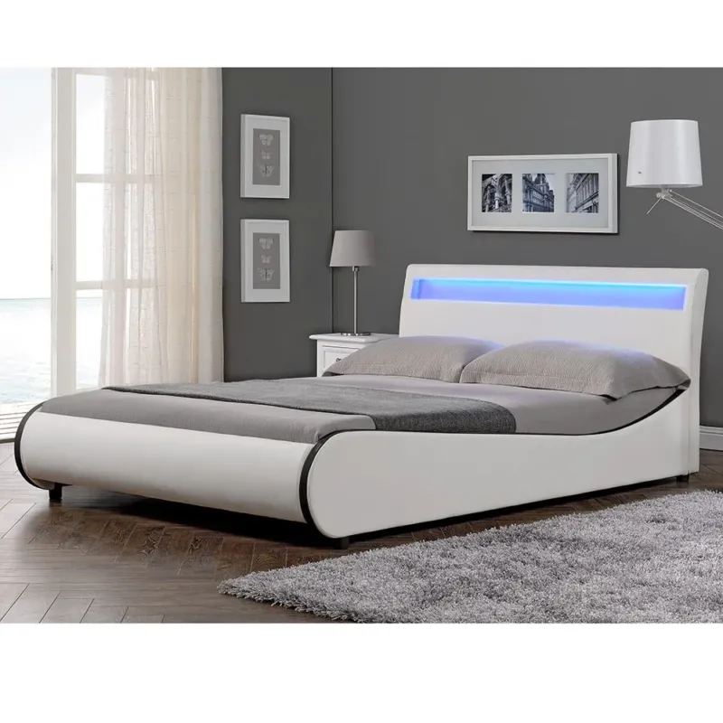 LED Polsterbett Valencia in versch. Farben und Größen [Corium] - premiumXL