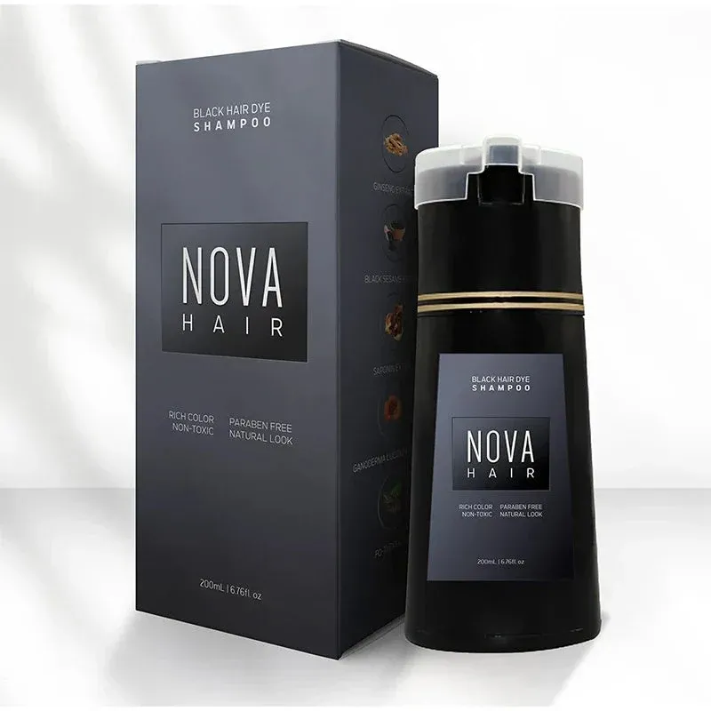 Natural Hair Dye Shampoo Fast Color Treatment Without Damage - Product showcase