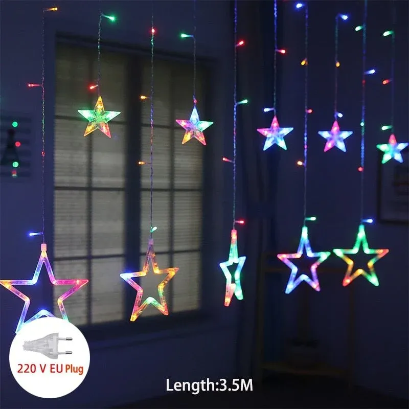 Star String Lights Multicolor LED Fairy Light Chain - Product showcase