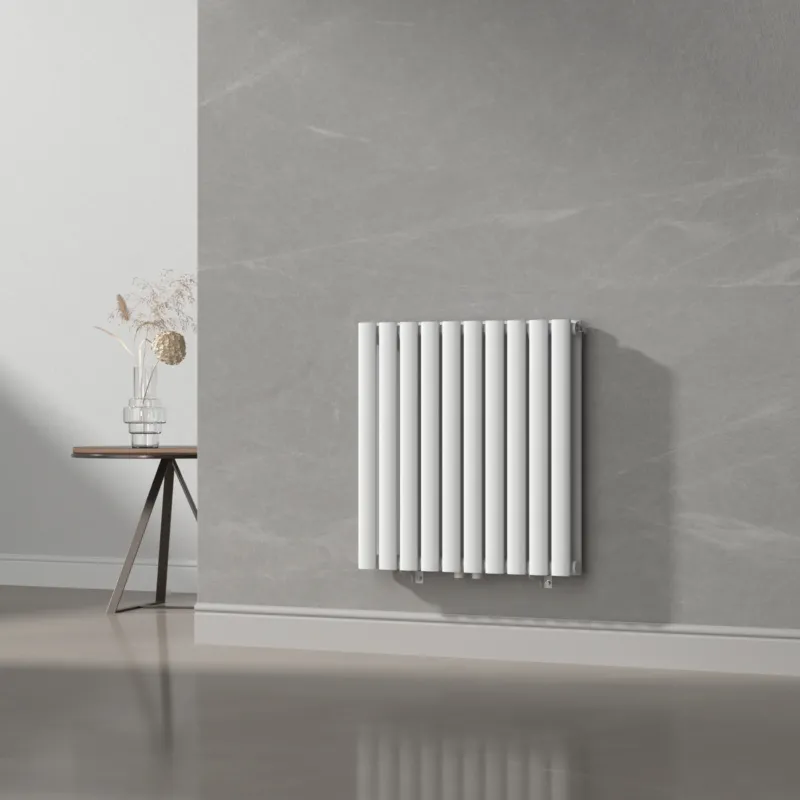 Design Röhrenheizkörper Nore Weiß 60x60cm Doppellagig 800W [neu.haus]