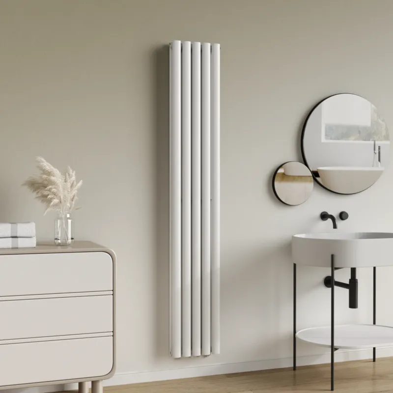 Design Röhrenheizkörper Nore Weiß 180x30cm Doppellagig 1122W [neu.haus]