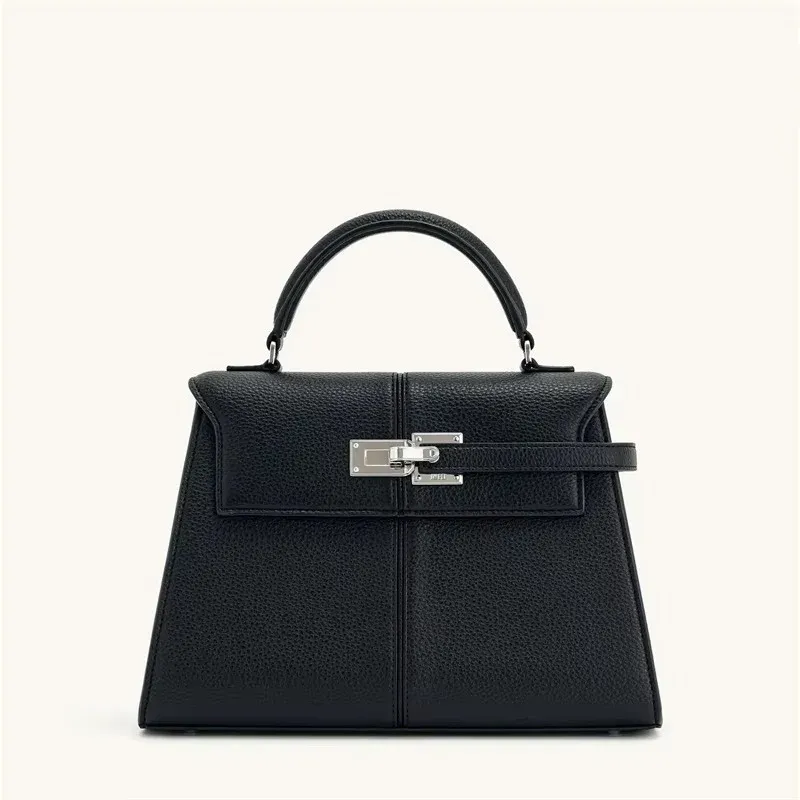 Classic Leather Top Handle Bag Camel Brown Gold Hardware - Product detail 4