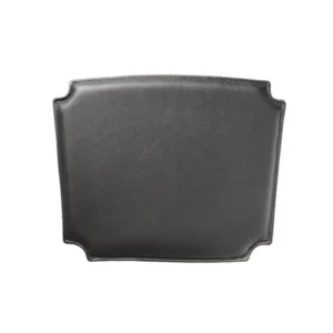 Kissen für Wishbone Chair CH24, schwarzes Leder