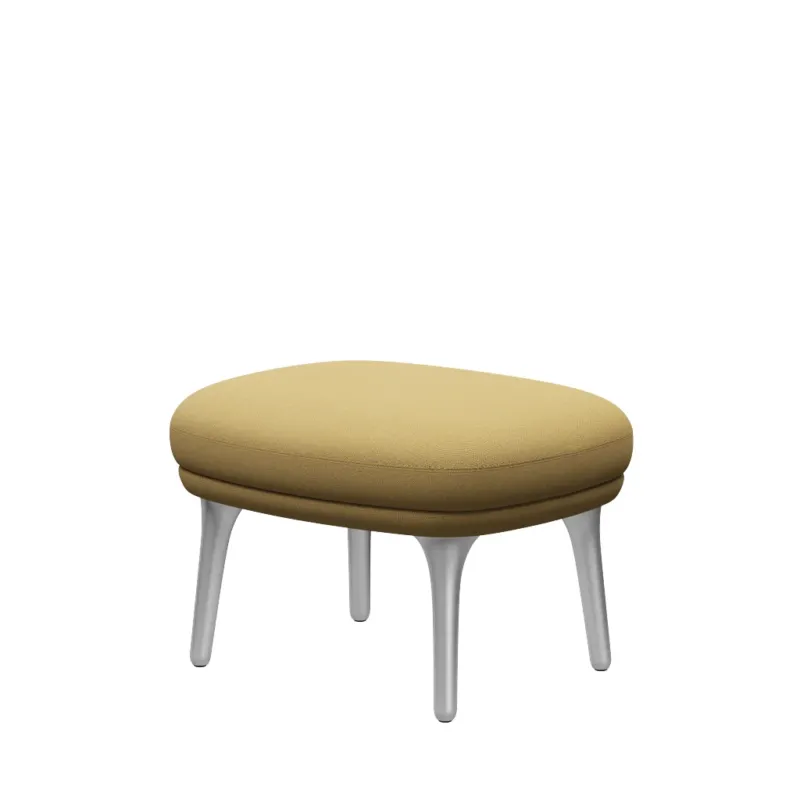 Fri Hocker mit Aluminiumgestell von Fritz Hansen