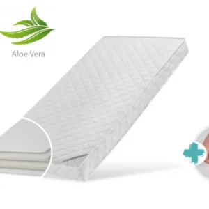 Kindermatratze 60x120 | 70x140 | 80x160 | 80x180 | 90x200 cm LATEX ROYAL mit Aloe Vera-Bezug und zwei Härtegraden, 10 cm hoch, Kindermatratze Matratze für Kinderbett, Körpergewicht bis 60kg