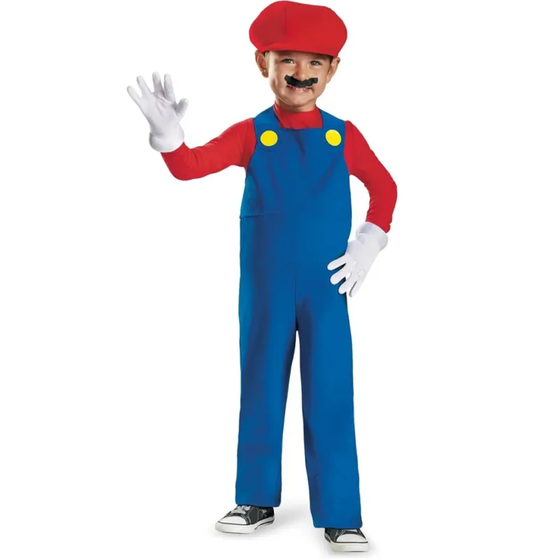 Kids Halloween Costume Jumpsuit Classic Retro Gaming Design - Product showcase
