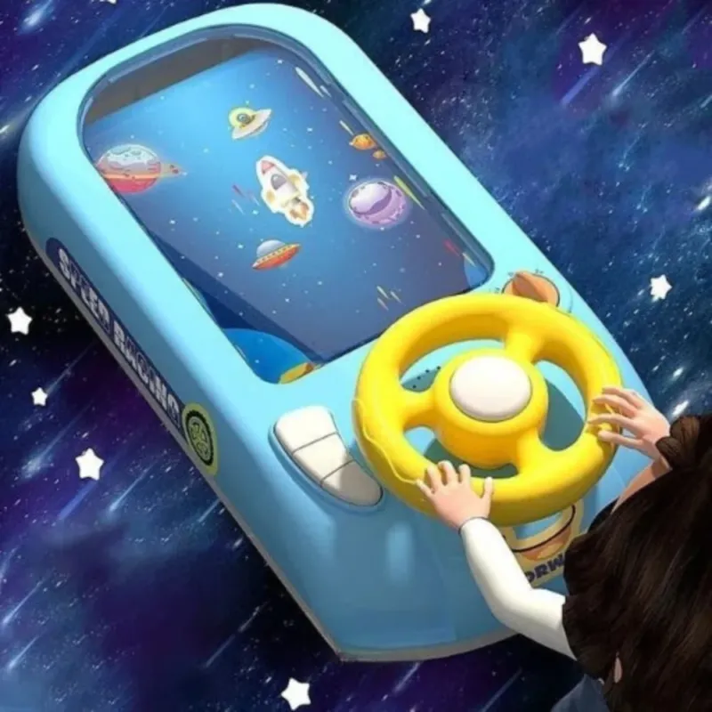 Interactive Space Steering Wheel Kids Learning Toy with Lights and Sounds - Product showcase