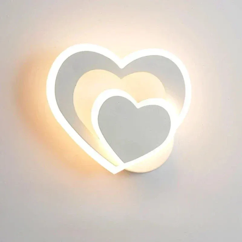 Heart Wall Light Modern LED Double Heart Design - Product showcase