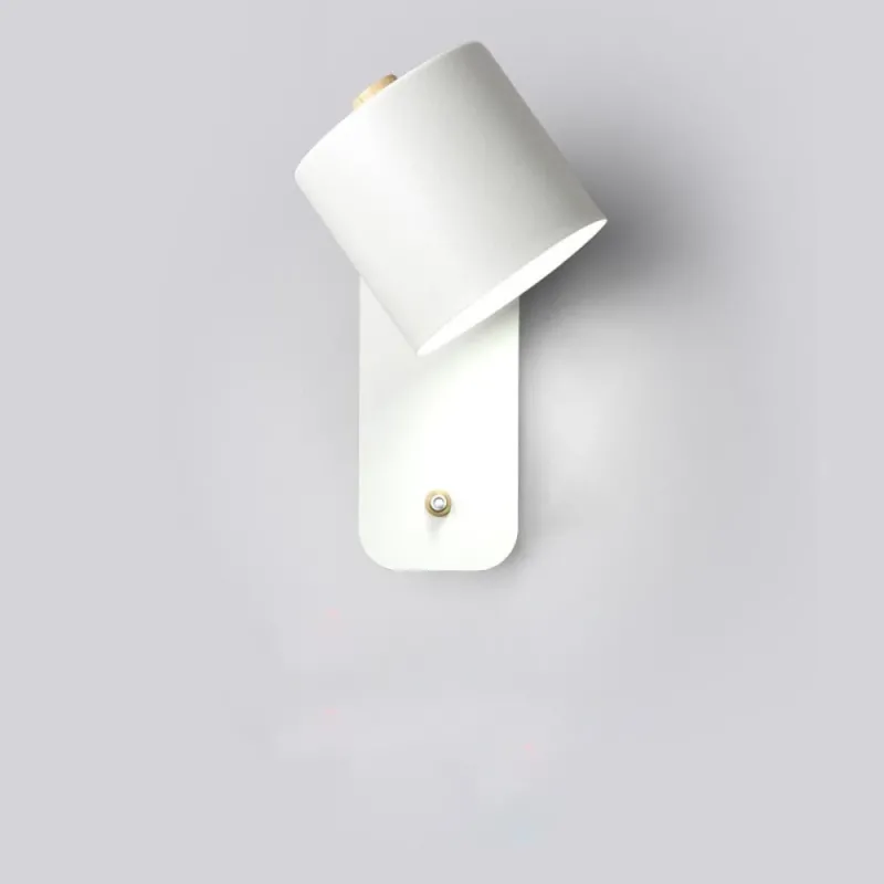 Modern LED Wall Light White Metal Adjustable Sconce - Product showcase