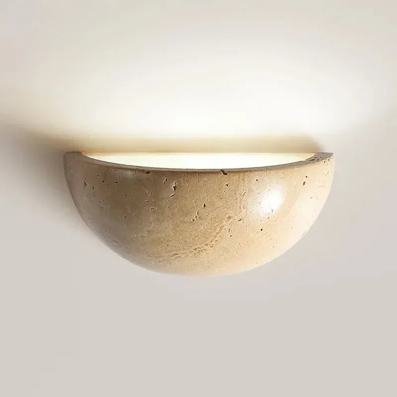 Stone Wall Light Natural Texture LED Sconce - Product showcase