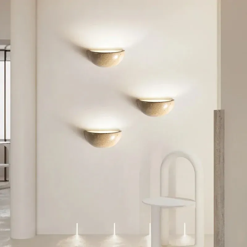 Stone Wall Light Natural Texture LED Sconce - Product example