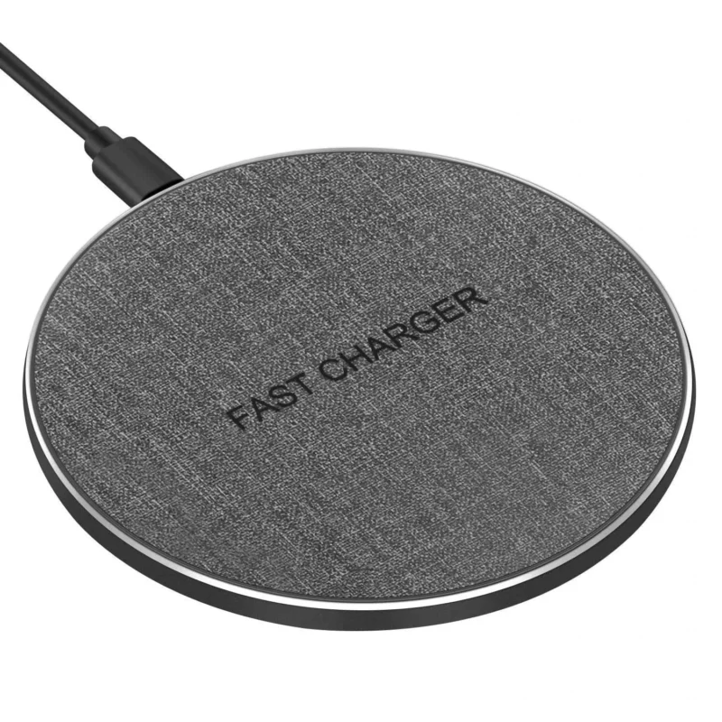 Wireless Charging Pad Fast Charging Station with Fabric Finish - Product showcase