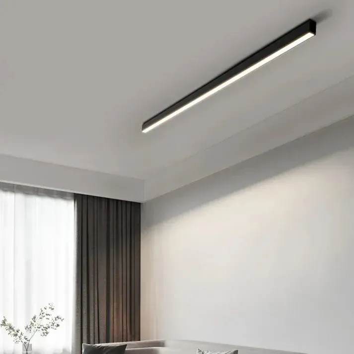 LED Flush Mount Ceiling Light Modern Linear Dimmable Fixture - Product showcase