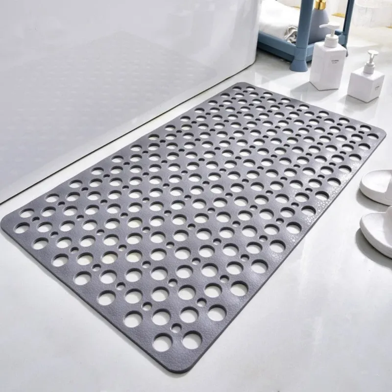 Non-Slip Shower Mat PVC Drainage Design With Suction Cups - Product showcase
